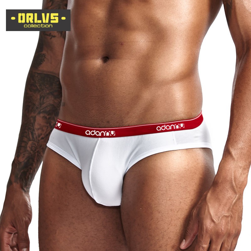 ORLVS Quần lót vải cotton nhanh khô thoáng mát lưng thấp thời trang cho nam Ad41