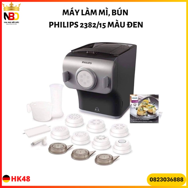 MÁY LÀM MÌ, BÚN PHILIPS 2382/15 MÀU ĐEN