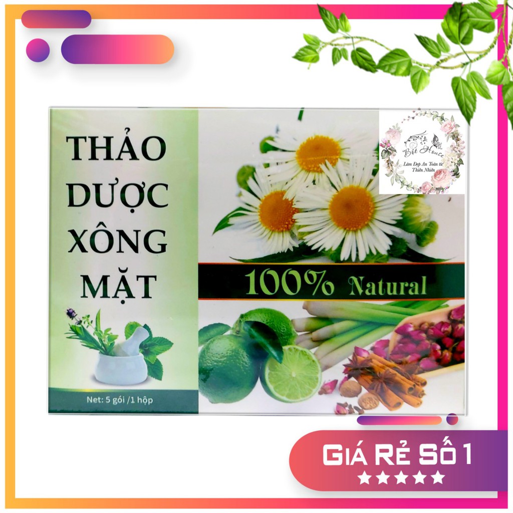 XÔNG MẶT THẢO DƯỢC HAND MADE NHÀ BỘT  GIẢM MỤN , GIẢM NHỜN  ,SE LỖ CHÂN LÔNG HIỆU QUẢ