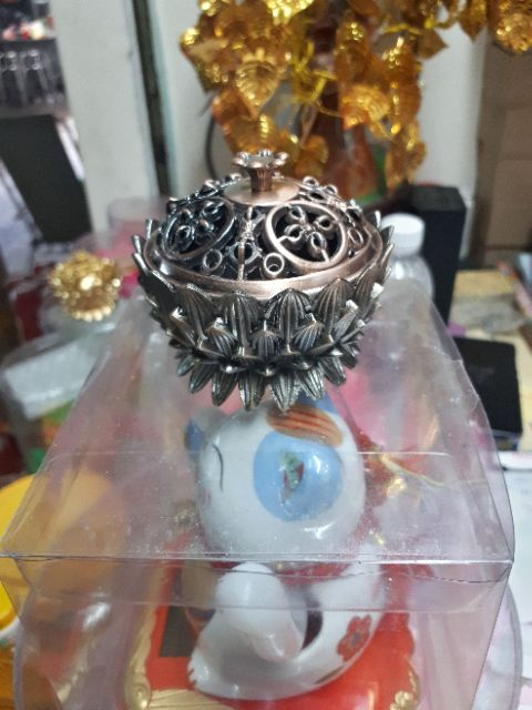 Lư đốt trầm hộp kim mini | BigBuy360 - bigbuy360.vn