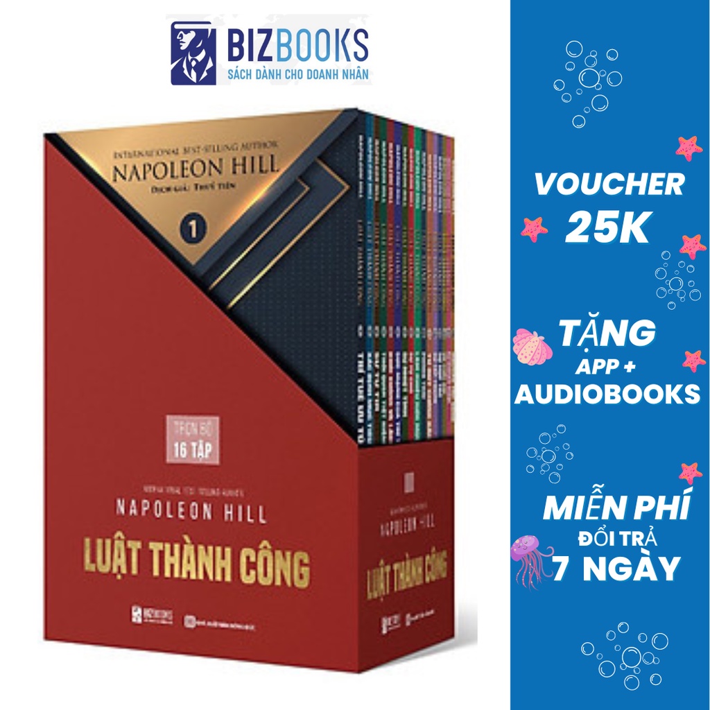 Combo Sách Luật Thành Công: 16 cuốn phiên bản giới hạn kèm hộp Boxset -BIZBOOKS