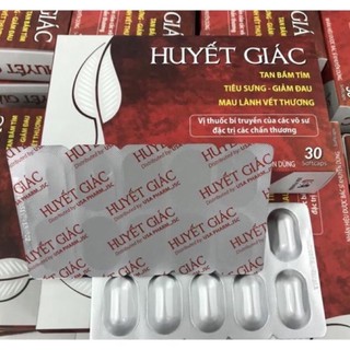 Huyết giác -Tan bầm tím tiêu sưng ,mau lành vết thương hộp 30v