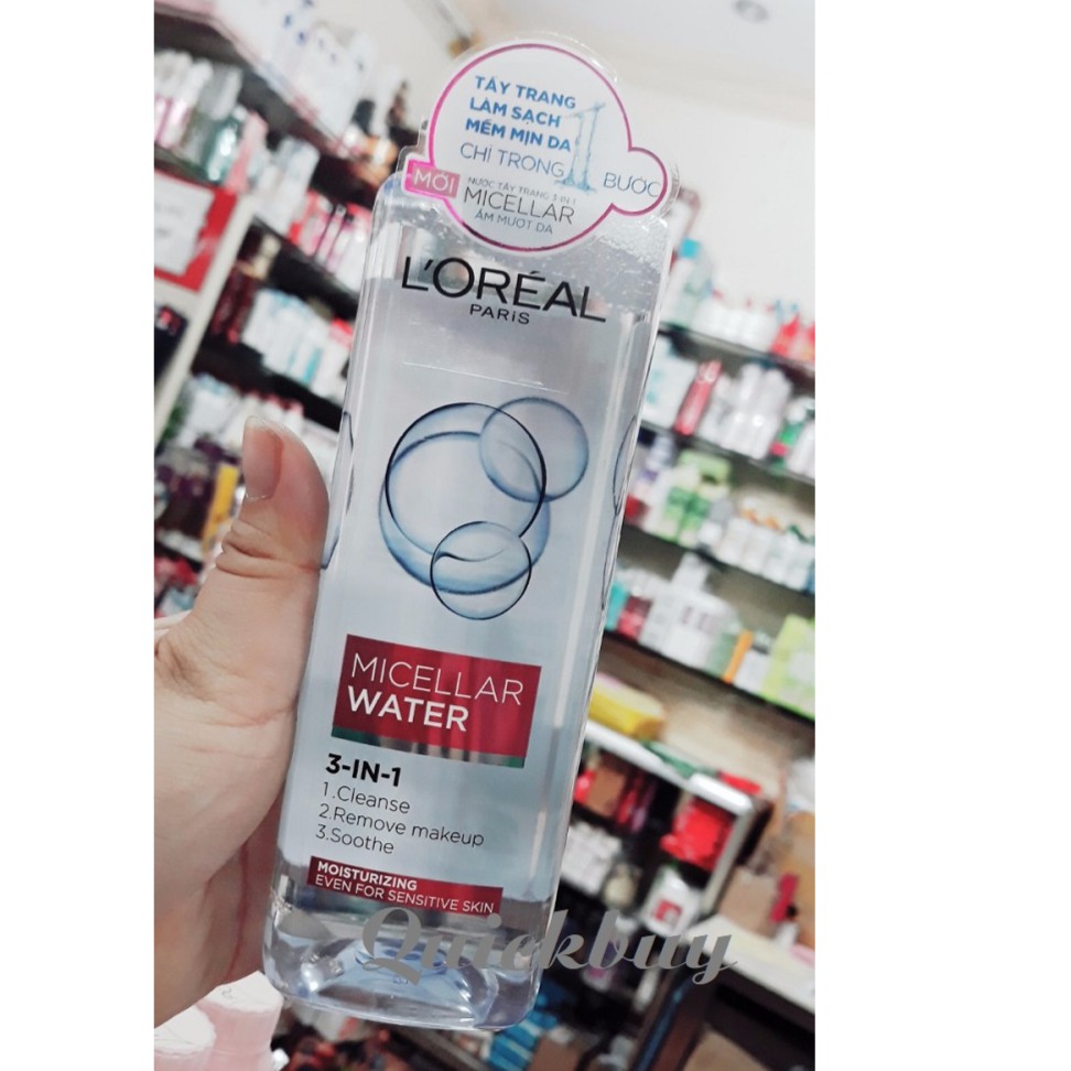 Nước tẩy trang L'Oreal Paris 3-in-1 Micellar Water 400ml