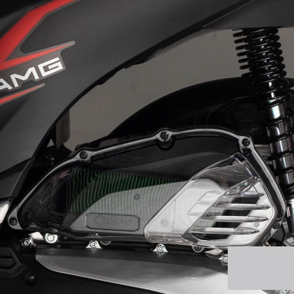 Ốp bầu lọc gió (Pô E), ốp pô Air SH 2020 trong suốt nhựa PC cao cấp Zhi.pat chính hãng