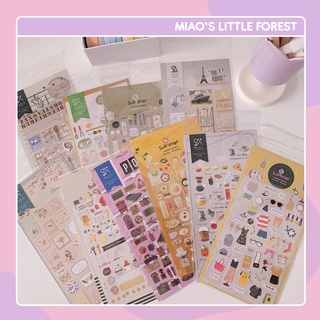 Sticker MIAO'S LITTLE FOREST hình dán xinh xắn nhiều chủ đề phong cách Hàn trang trí sổ tay bullet journal MST322