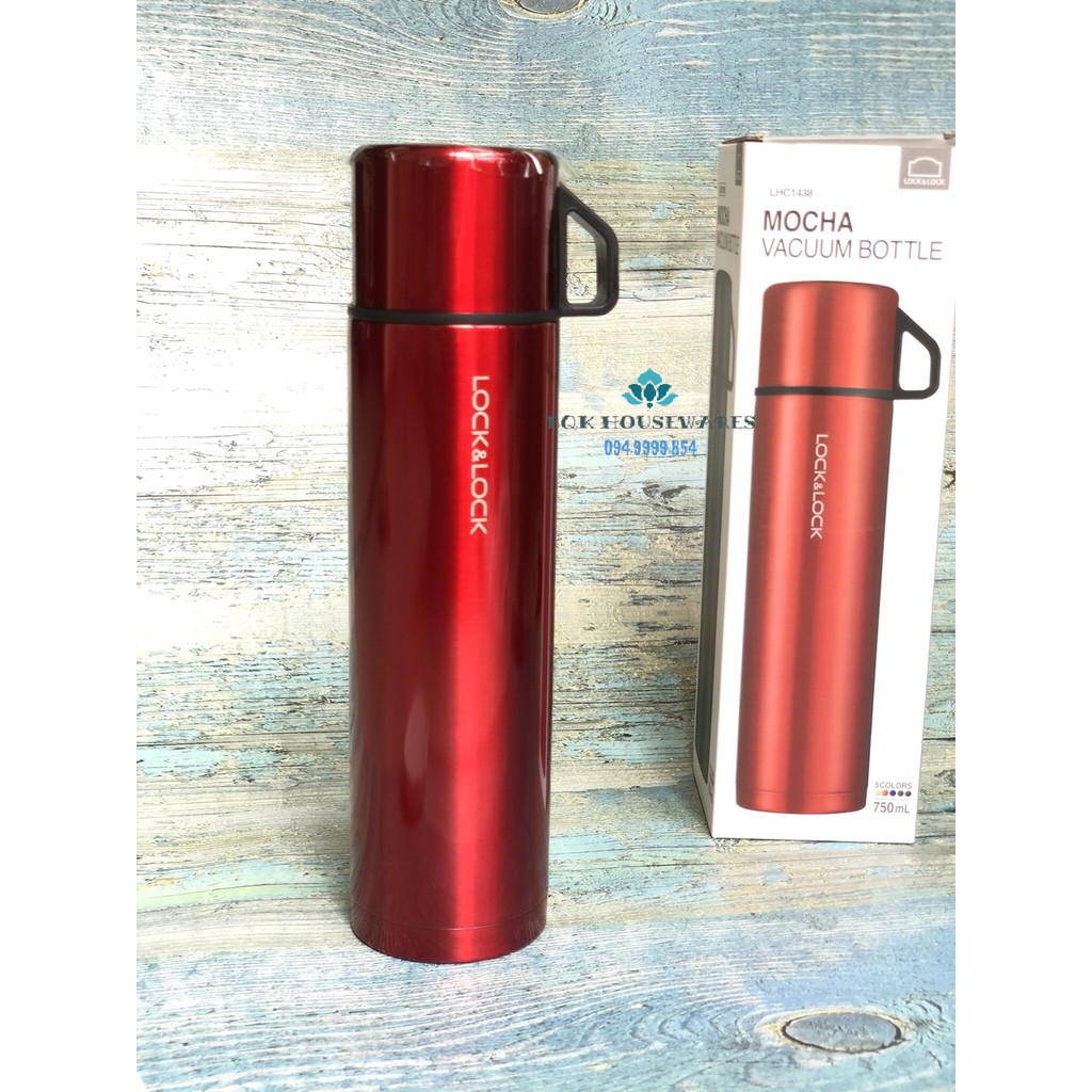 Bình Giữ Nhiệt Mocha Vacuum Bottle Lock&amp;Lock [750ML] - LHC1438