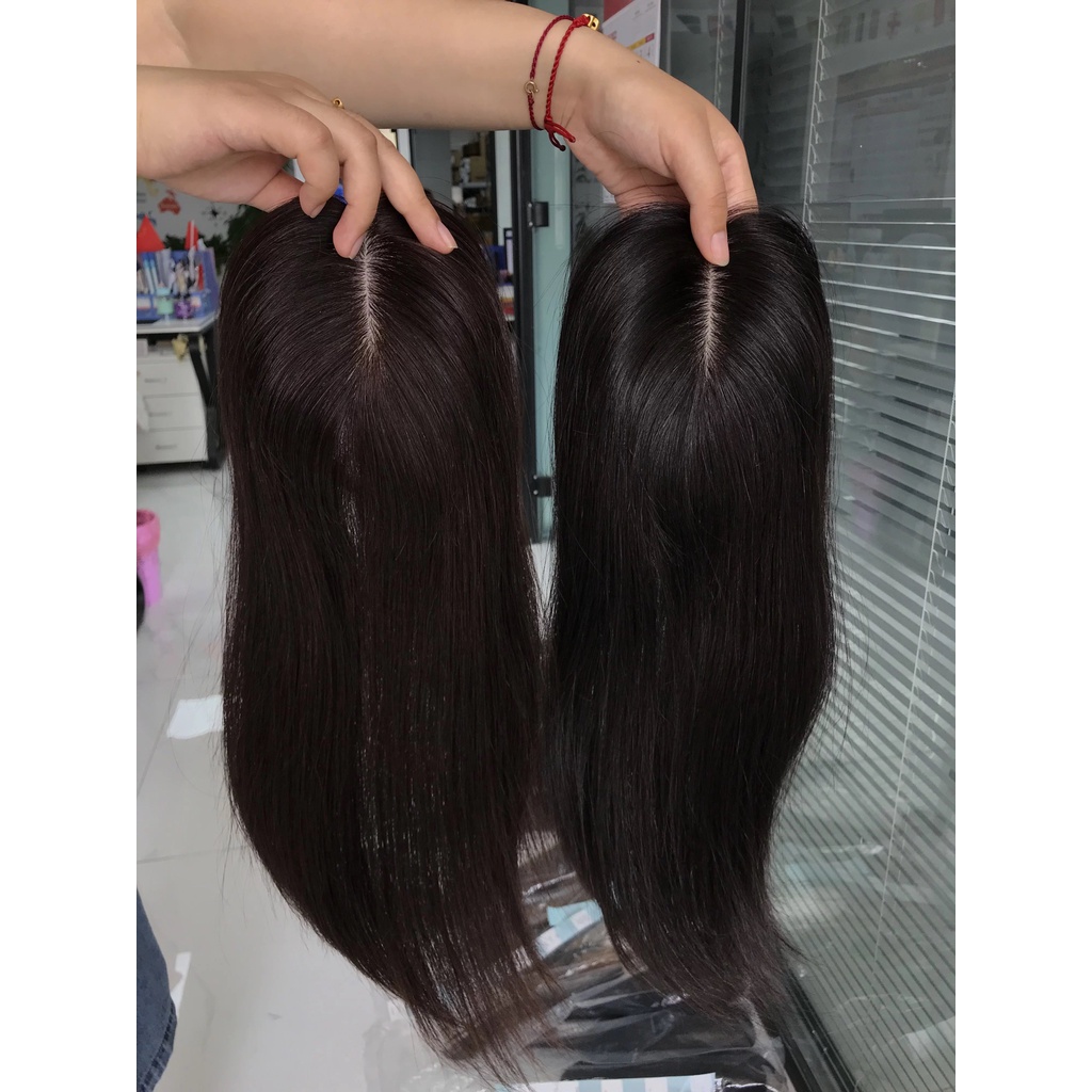 Tóc Mái Hói, Mái phủ bạc  Tóc Giả Làm Từ Tóc Thật 100%