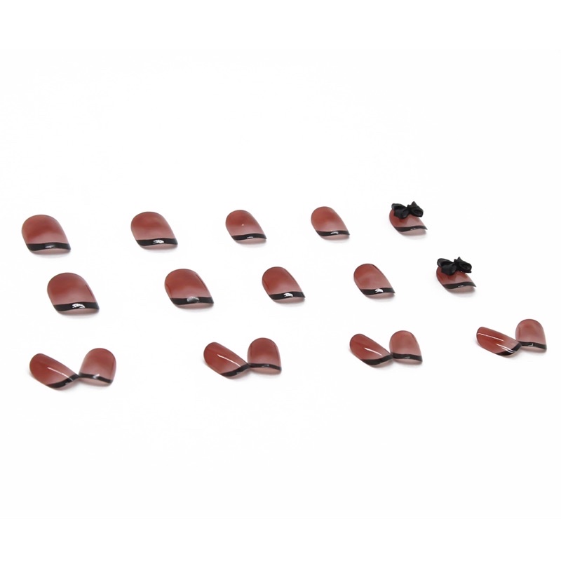 Set 24 móng giả N254 đính đá cao cấp ( tặng kèm keo và dũa )