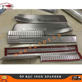 [SALE] Ốp bậc cửa trong và ngoài xe MItsu Xpander INOX