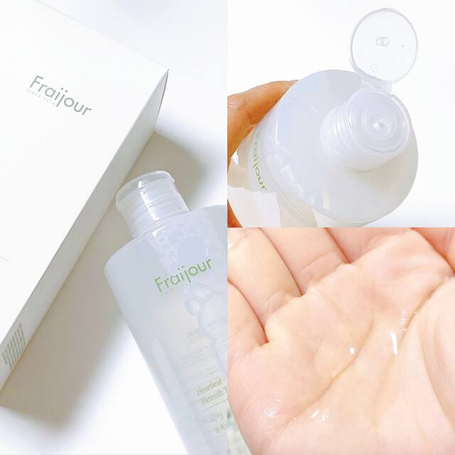 T9/2024 Toner Diếp Cá Làm Sạch M ụ n Đầu Đen FRAIJOUR Heartleaf Blemish Toner Làm Dịu Da Se Khít Lỗ Chân Lông 500ml