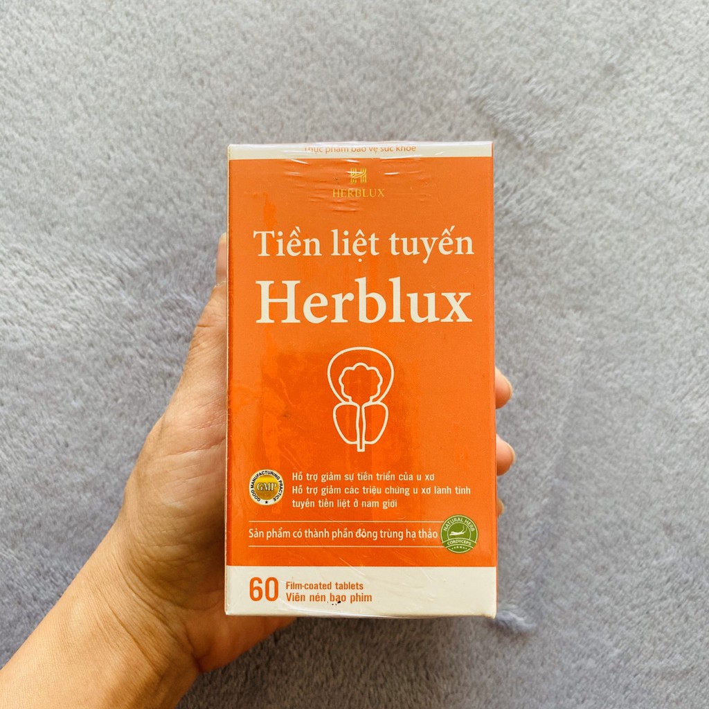 Tiền liệt tuyến Herblux - Thực phầm hỗ trợ giảm sự phát triển của u xơ, tiền liệt tuyến ở nam giới