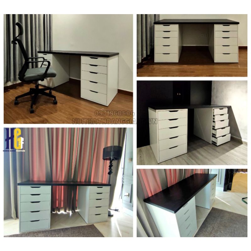 Bàn làm việc Ikea full size, mặt bàn chống ẩm,