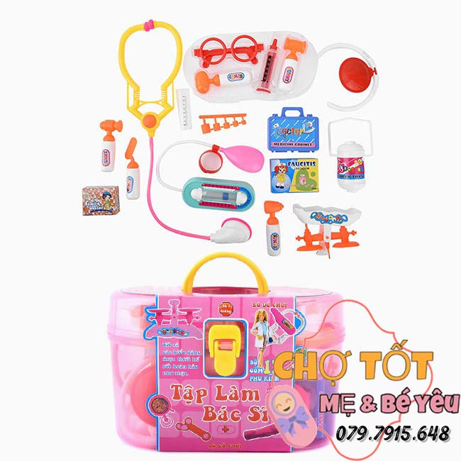 [VIỆT NAM] BỘ ĐỒ CHƠI BÁC SĨ CHO BÉ 17 CHI TIẾT