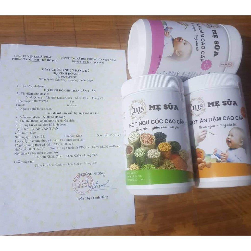 NGŨ CỐC LỢI SỮA Việt organic hộp 500gr - Ngũ cốc dinh dưỡng, lợi sữa, sữa về nhiều và đặc sau 1 - 2 liệu trình