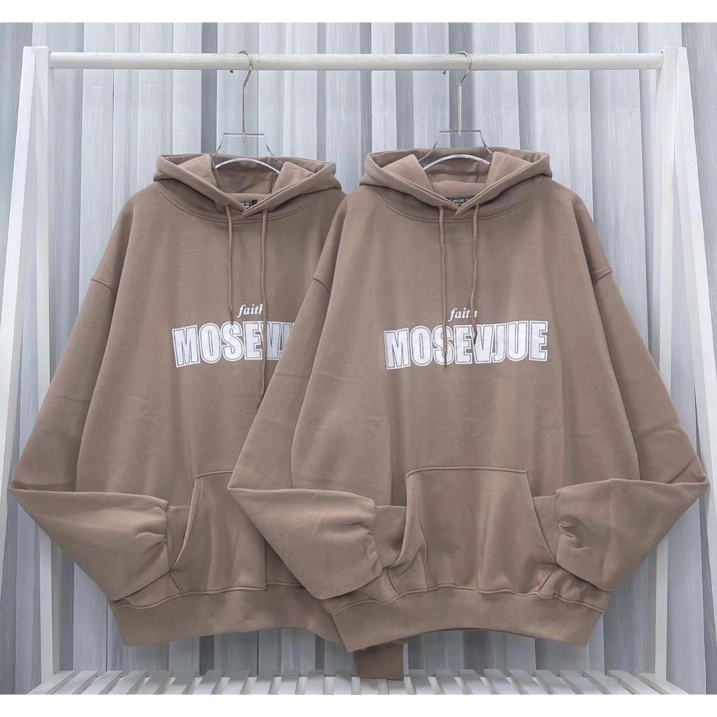 Áo hoodie MOSEVJUE siêu hothit, chất nỉ ngoại form thụng cánh dơi hàng mũ 2 lớp to đẹp hình in sắc nét