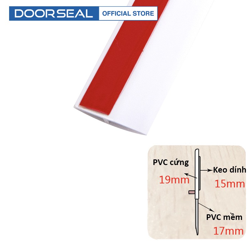 Combo 2 Thanh dán chân cửa, chặn cửa PVC - cách âm, ngừa côn trùng, bụi bẩn | DOORSEAL™ (Vietnam)