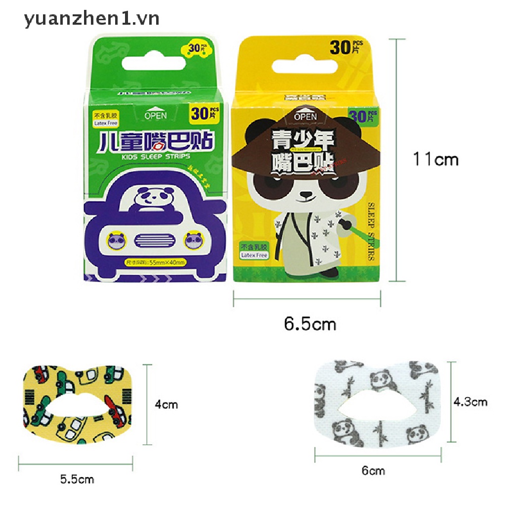 Set 30 Miếng Dán Chỉnh Sửa Miệng Khi Ngủ Tiện Dụng