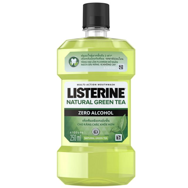 Nước súc miệng listerine natural green tea trà xanh 250ml