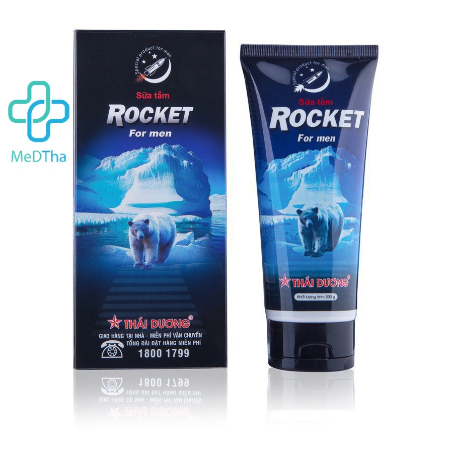 Sữa tắm Rocket - Sữa tắm cho nam, giảm mụn, làm sạch da, dưỡng ẩm, se khít lỗ chân lông (200, 300ml) [Chính hãng]