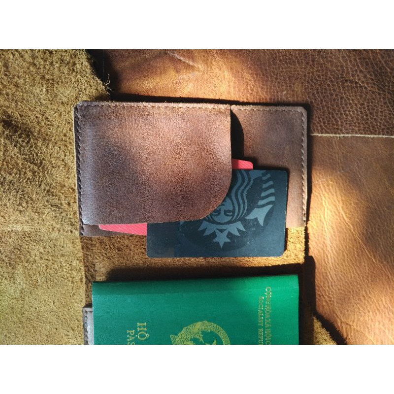 |nam và nữ| bao da passport handmade da bò thật