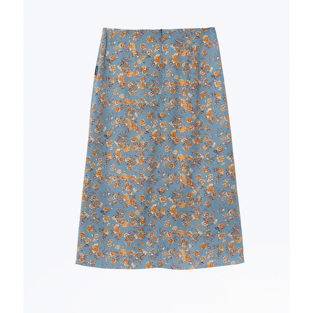 Chân váy hoa nhí vintage, xẻ vạt Twentyfive L31 | BigBuy360 - bigbuy360.vn