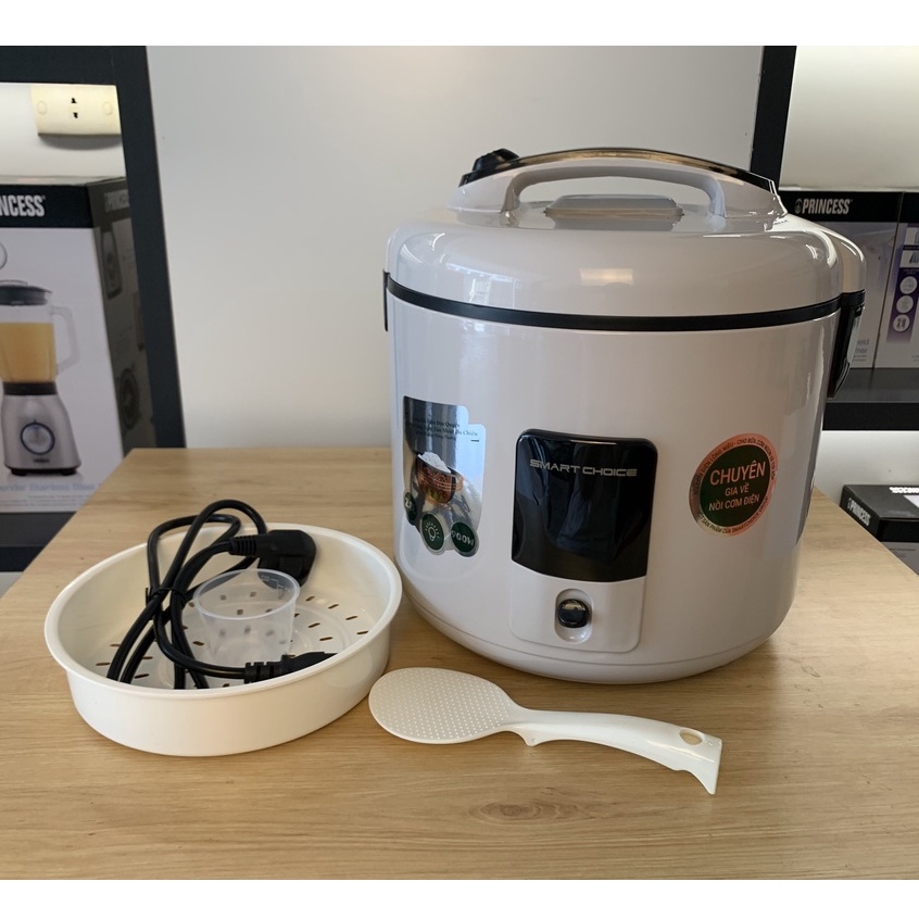 Nồi Cơm Điện SMARTCHOICE 1.8L Đa Năng Lòng Niêu Dày, Nấu Chín Nhanh, BH 18 Tháng
