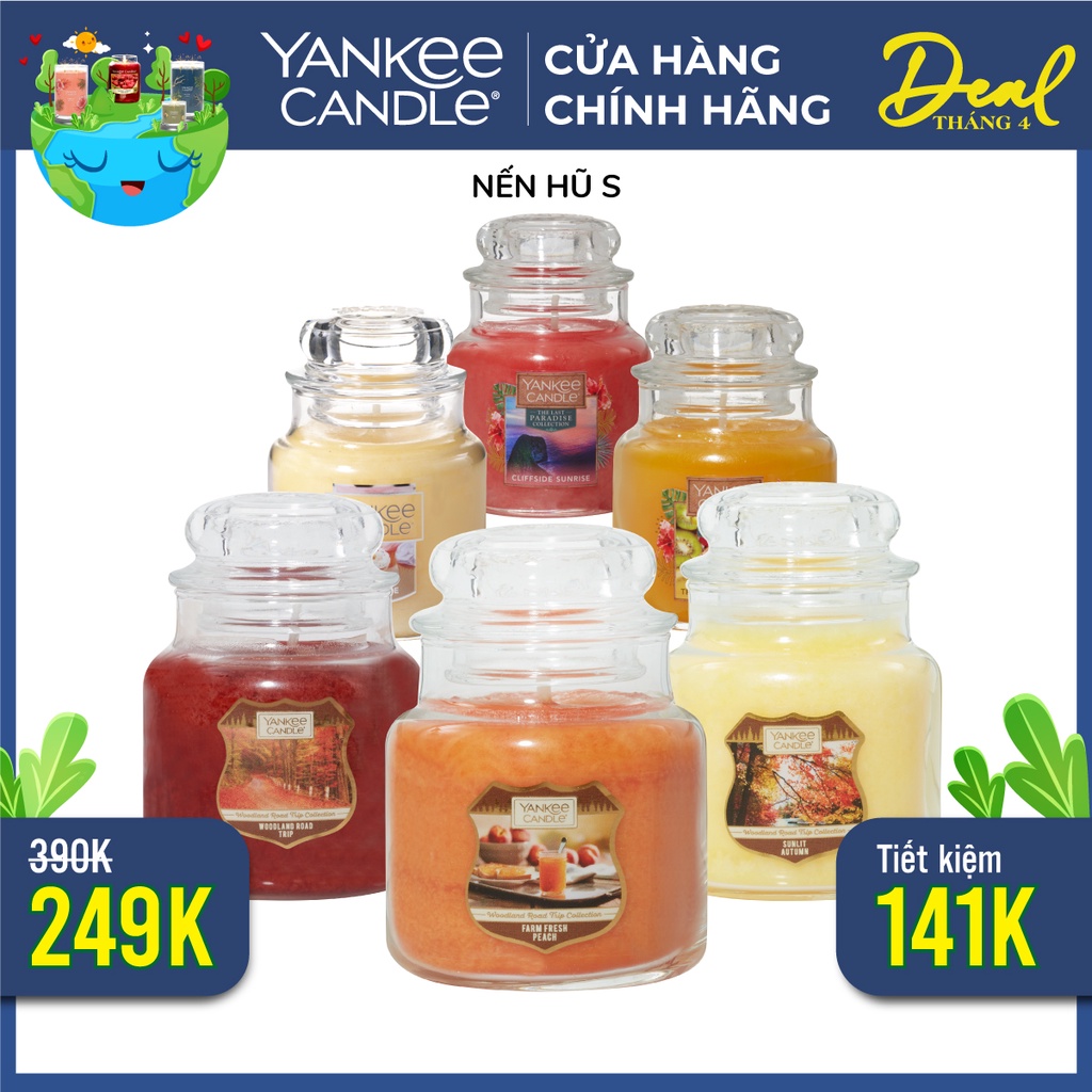 Nến thơm hũ Yankee Candle size S (104g) nhiều mùi