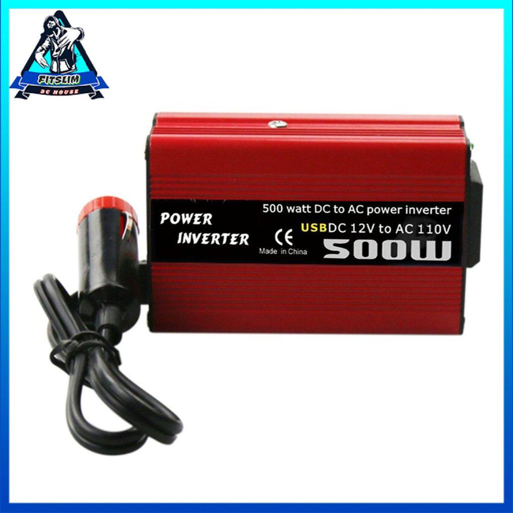 Bộ Chuyển Đổi Nguồn Điện 500w Dc Sang Ac Dc 12v Sang 110v 220v Ac Cho Xe Hơi