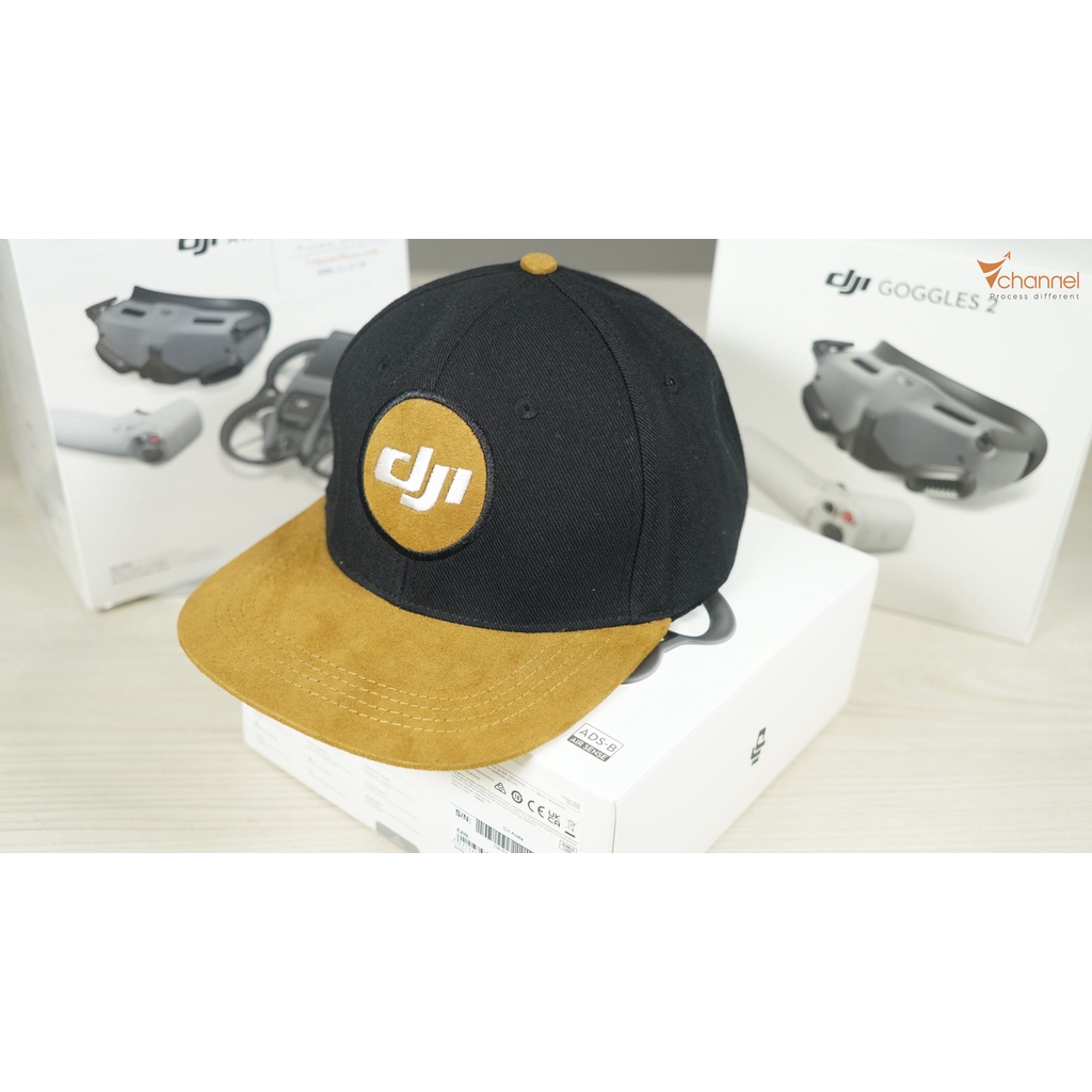 Nón snapback DJI thời trang khaki dày mịn cao cấp