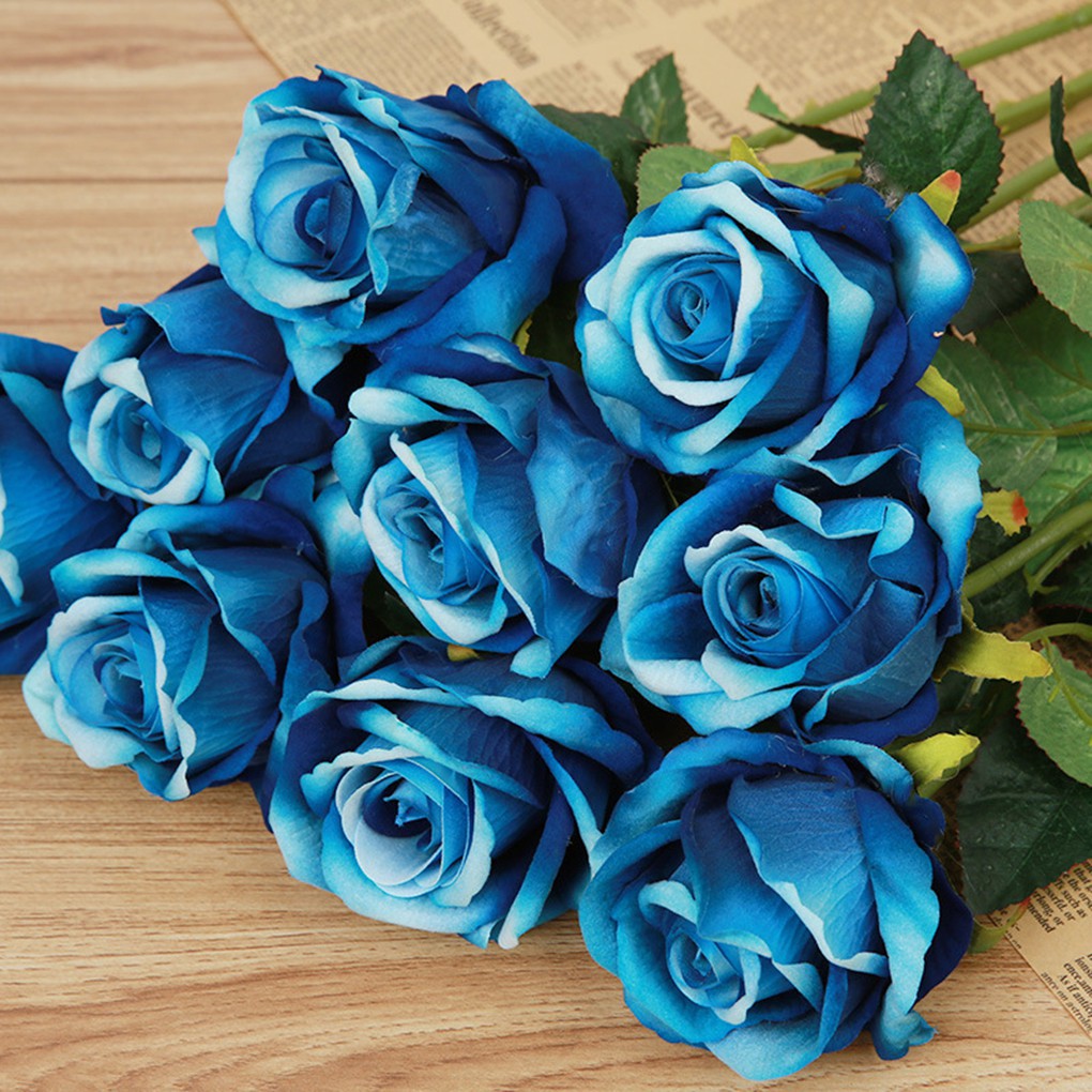 Artificial Rose Flannel Artificial Flowers Real-like Wedding Home Decor