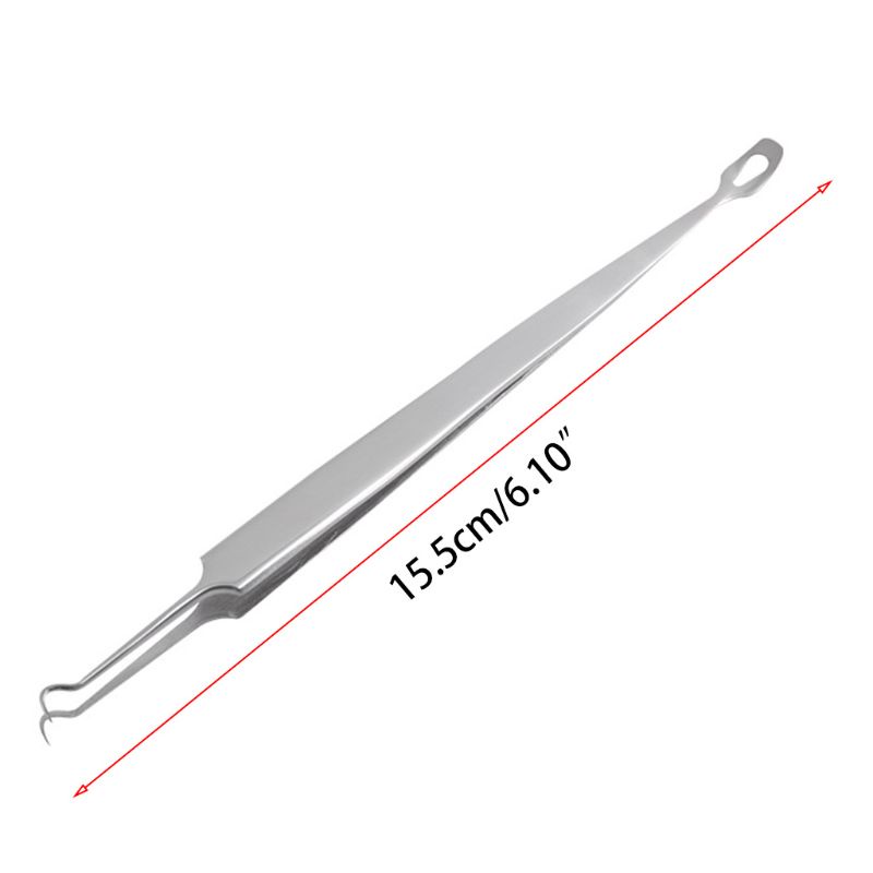 Nhíp Hai Đầu Cong Bằng Thép Không Gỉ Loại Bỏ Mụn Đầu Đen YOUYO