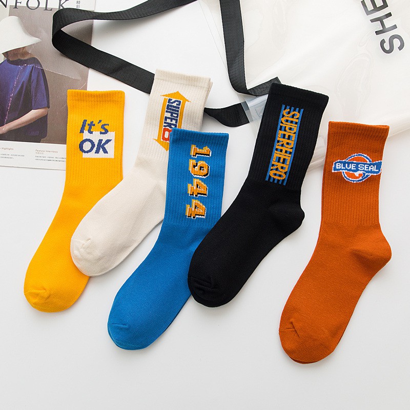 Vớ Cotton In Họa Tiết Vui Nhộn Dành Cho Nam Và Nữ | BigBuy360 - bigbuy360.vn