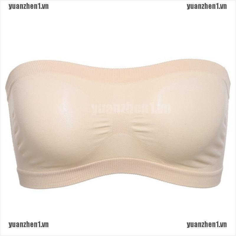 [YUANZHEN1] Áo Lót Ống Không Dây Co Giãn Thoáng Khí Không Đường May Cho Nữ