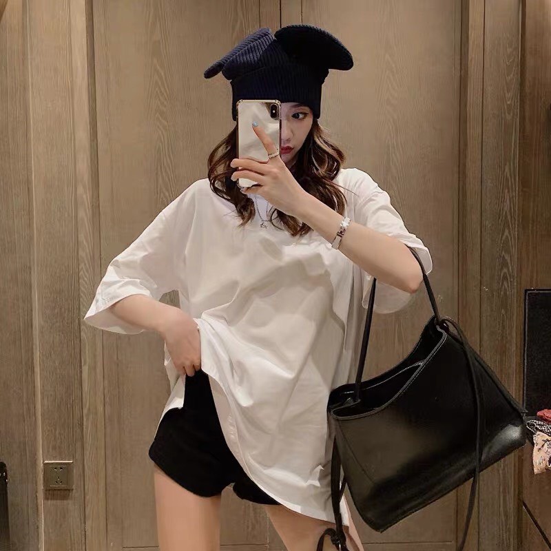 Áo Thun Trơn Tay Lỡ, Oversize , Phông Nam Nữ Unisex - Chất Cotton 100% - Phong Cách Basic