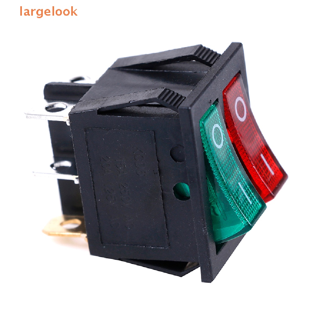 Công Tắc Bật / Tắt Đèn Xanh Lá / Đỏ 6 Chốt 250V / 15A 125V / 20A