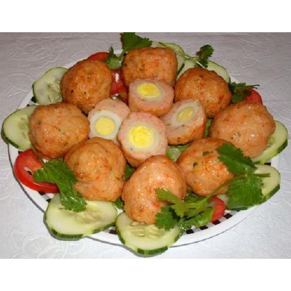 CHẢ CÁ BỌC TRỨNG CÚT ANH THƯ 500G