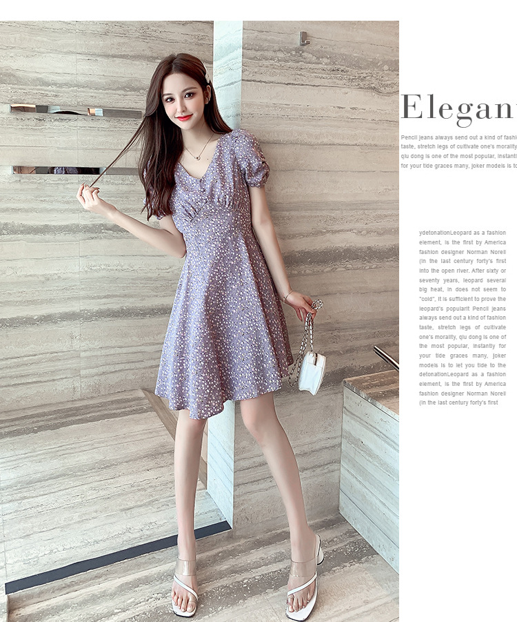 Đầm Hoa Tay Dài Thời Trang Dành Cho Nữ