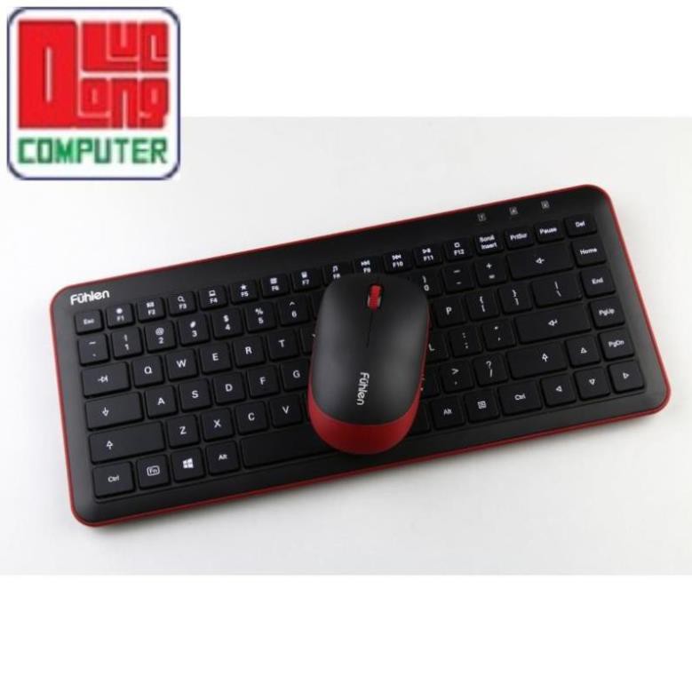 Combo phím chuột không dây Fuhlen MK880 + Tặng pin Alkaline, Ninza phân phối []