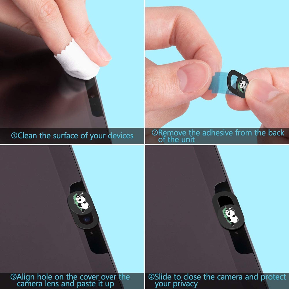 Vỏ Bọc Webcam Siêu Mỏng Hình Gấu Trúc Dễ Thương Bảo Vệ Riêng Tư Cho Laptop | BigBuy360 - bigbuy360.vn