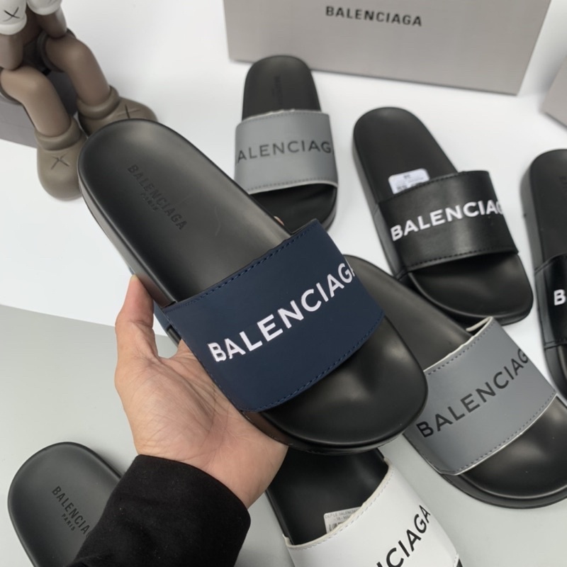 Dép Balenciagaa quai da đế cao su 4 màu có hộp kèm