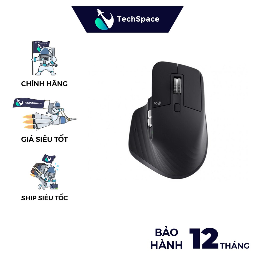 Chuột Logitech MX Master 3 (Đen) (Hàng chính hãng) -Bảo hành 12 tháng