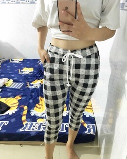 Quần Baggy kaki mềm co giãn(ảnh thật phía sau)