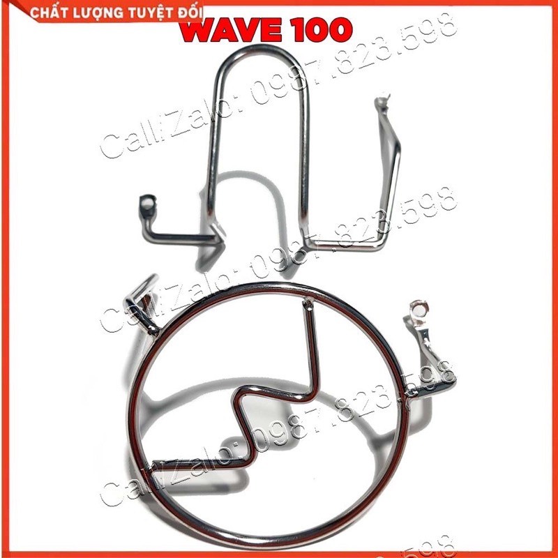 Bảo vệ máy inox cho Wave 110, Wave 50cc-100, Dream, Sirius RC, wave RSX 2014-2021, Wave Blade