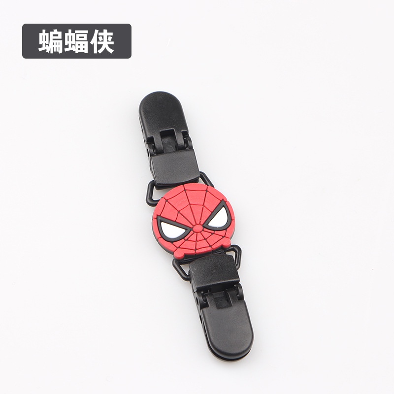 Kẹp Ti Giả Bằng Silicon Có Dây Xích / Kẹp / Khăn Tay Hoạt Hình Cho Bé