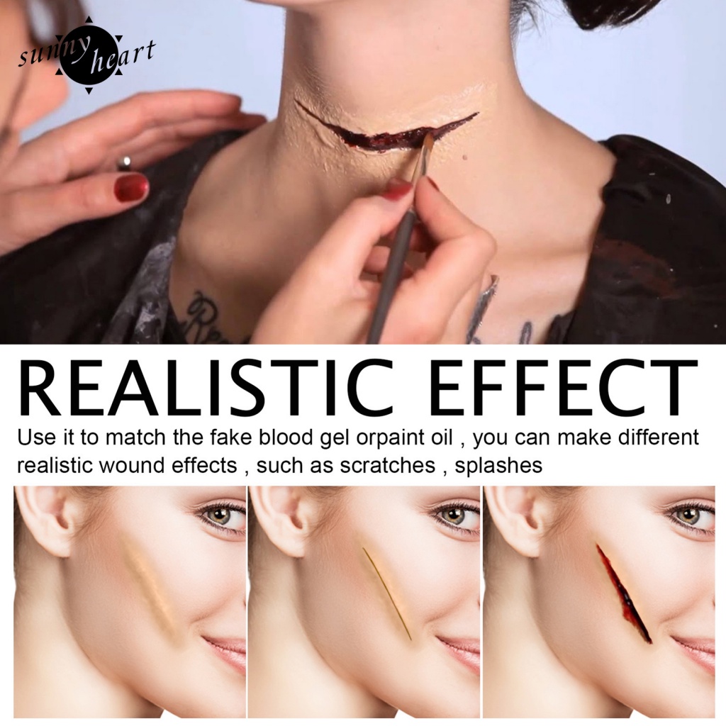 Set 3 Sáp Tạo Mẫu Vết Sẹo Giả Hóa Trang Halloween