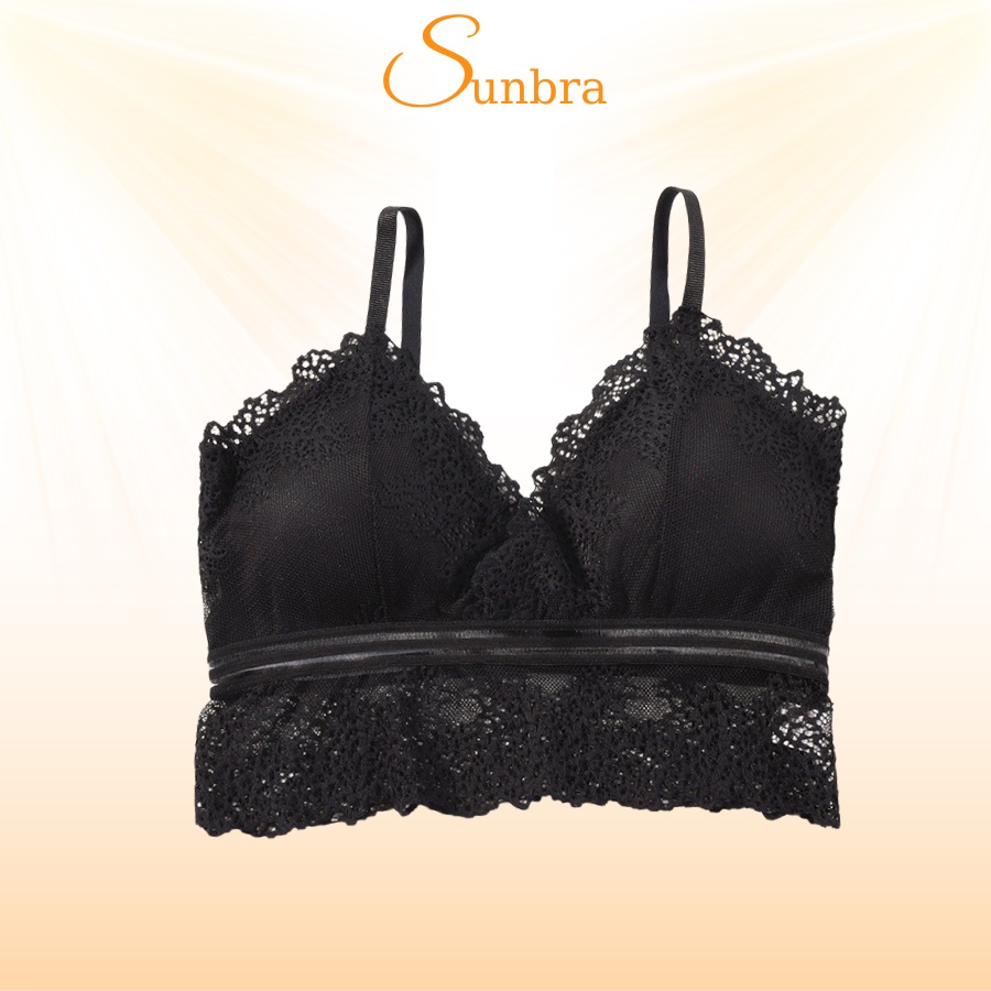 Áo bra hai dây chất ren mềm mịn đệm mút nâng ngực sexy SUNBRA A821