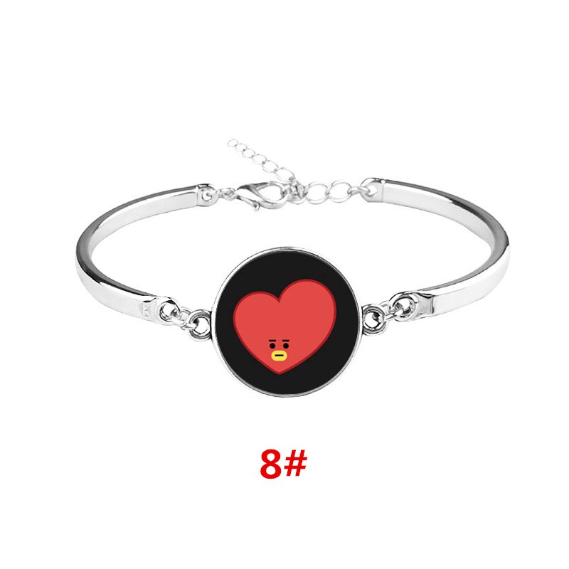 Nhập WAFATHANK10 giảm 10% tối đa 20K_ BTS KPOP BT21 Metal Bangle Vòng đeo tay