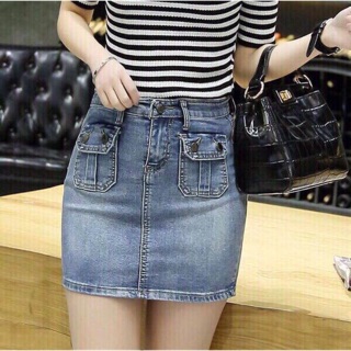 CHÂN VÁY JEAN NỮ THỜI TRANH CAO CẤP MS035