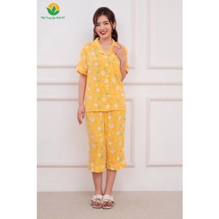 Bộ lanh pizama lửng Việt Thắng