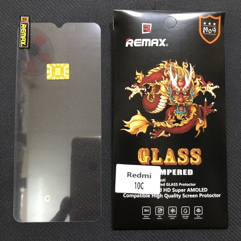(R7)Miếng Dán Cường Lực Xiaomi Redmi 10C / Poco C40 Trong Suốt Chính Hãng Remax